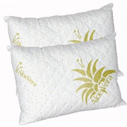 SET 2 PERNE MATLASATE ALOE VERA 50X70 CM