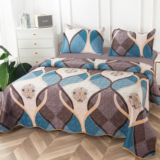 Cuvertura pat Catifea 3 piese Elegance