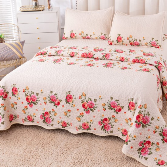 Cuvertura pat Catifea 3 piese 