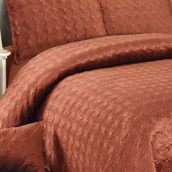 Cuvertura de pat din Catifea 5 piese Bianca