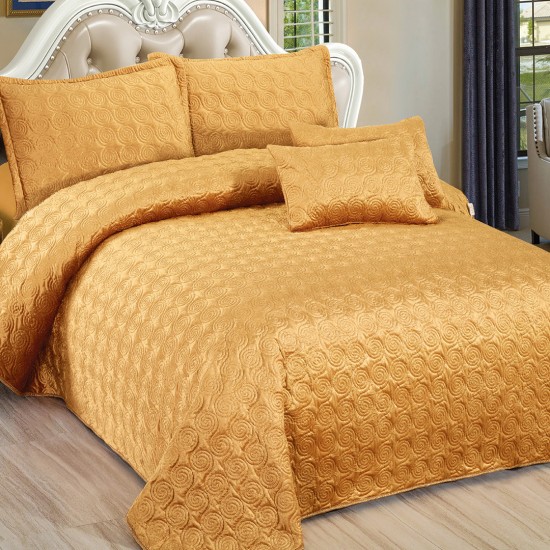 Cuvertura de pat din Catifea 5 piese Berta