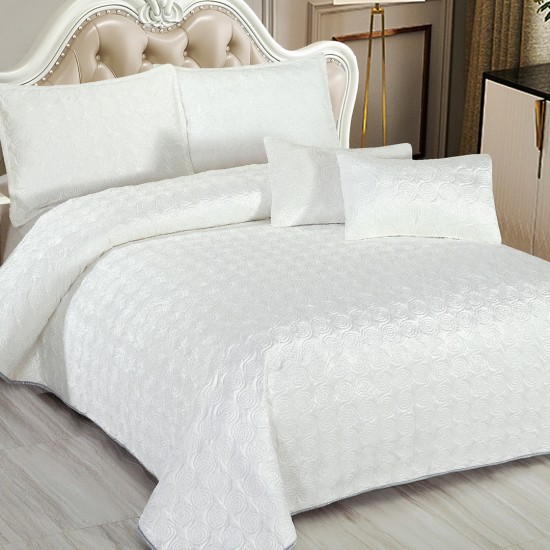 Cuvertura de pat din Catifea 5 piese Blandina