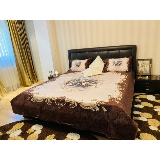 Cuvertura de pat din Catifea 5 piese Delia