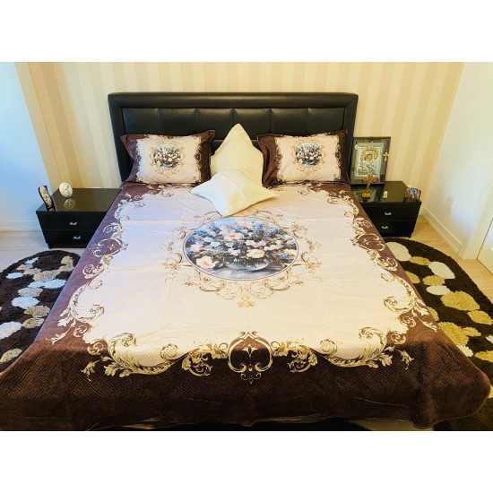 Cuvertura de pat din Catifea 5 piese Delia