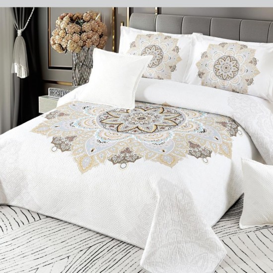 Cuvertura de pat din Catifea 5 piese Nadina