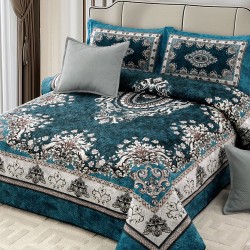 Cuvertura de pat din Catifea 5 piese Beatriz