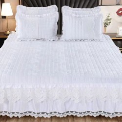 Cuvertura pat Catifea Lux 3 piese Vais
