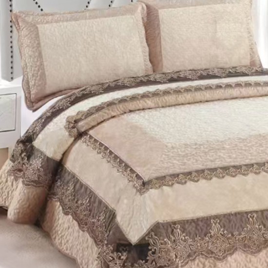 Cuvertura pat Catifea Lux 3 piese