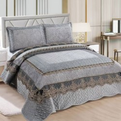 Cuvertura pat Catifea Lux 3 piese