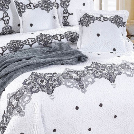 Cuvertura pat bumbac 5 Piese Adelais 