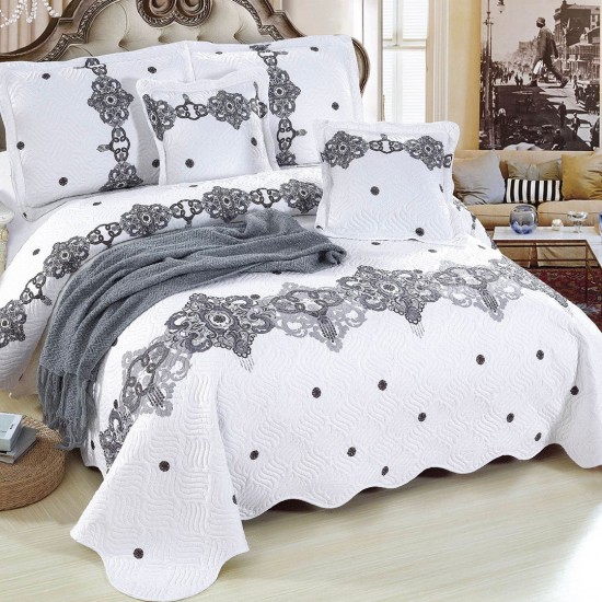 Cuvertura pat bumbac 5 Piese Adelais 