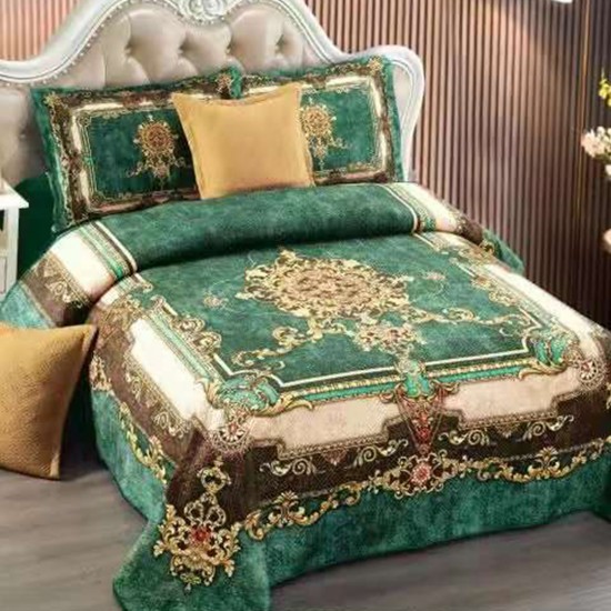 Cuvertura de pat din Catifea 5 piese Damaris