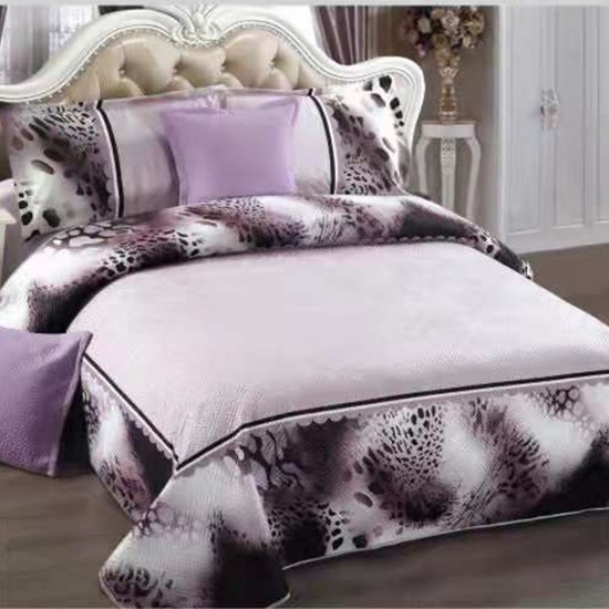 Cuvertura de pat din Catifea 5 piese Edaline