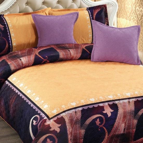 Cuvertura de pat din Catifea 5 piese Dunya