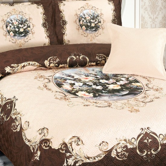 Cuvertura de pat din Catifea 5 piese Delia