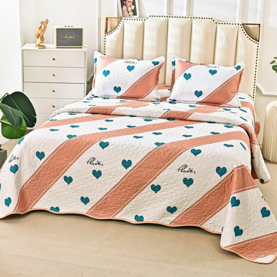 Cuvertura pat Matlasata cu 2 Fete Love