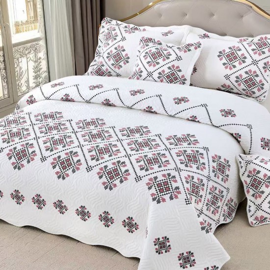 Cuvertura pat bumbac 5 Piese Ioana Cuvertura pat bumbac 5 Piese Ioana