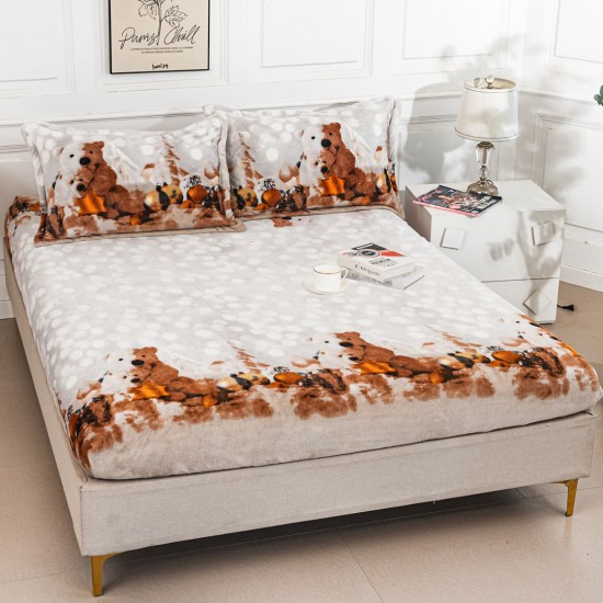 Husa de pat cocolino 180X200 + 2 fete perna Bear
