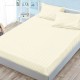 Husa de pat cu elastic 180x200 cm + 2 fete perna Elegance Crem Husa de pat cu elastic 180x200 cm + 2 fete perna Elegance Crem