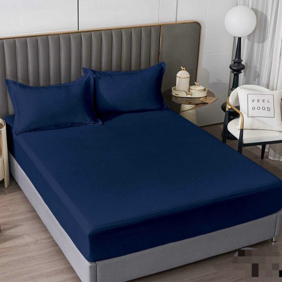 Husa de pat cu elastic 180x200 cm + 2 fete perna Eva