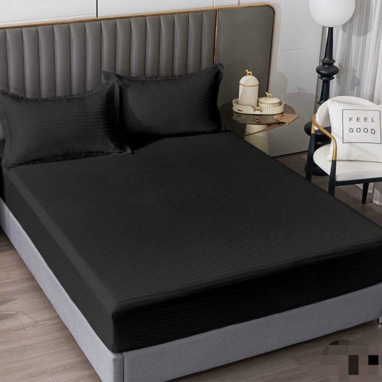 Husa de pat cu elastic 180x200 cm + 2 fete perna Noor