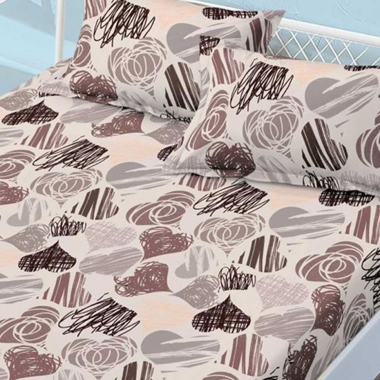 Husa de pat cu elastic + 2 fete perna Adena 