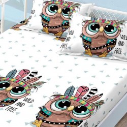 Husa de pat cu elastic + 2 fete perna Husa de pat cu elastic + 2 fete perna