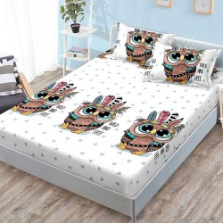 Husa de pat cu elastic + 2 fete perna