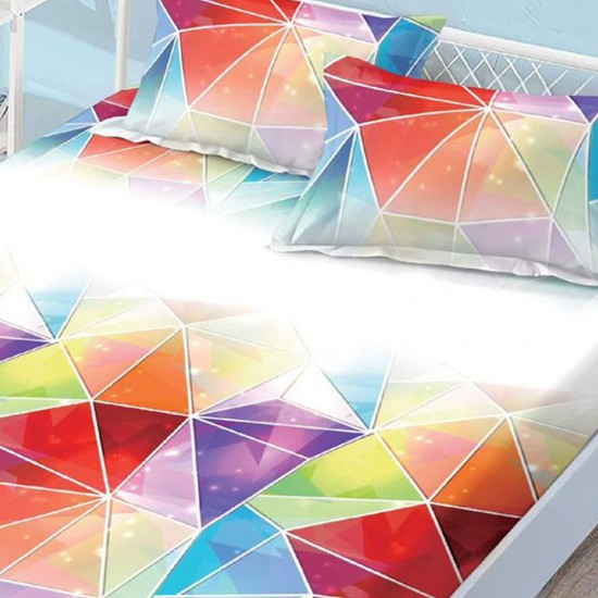 Husa de pat cu elastic + 2 fete perna Kali