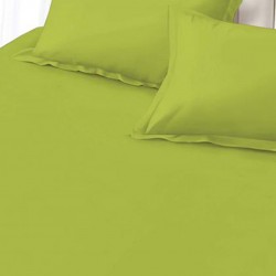 Husa de pat uni cu elastic + 2 fete perna Husa de pat uni cu elastic + 2 fete perna