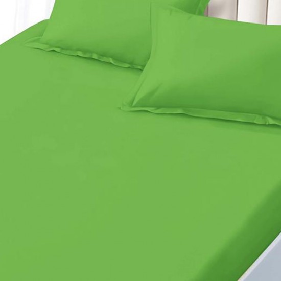 Husa de pat uni cu elastic + 2 fete perna 