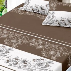 Husa de pat cu elastic + 2 fete perna Husa de pat cu elastic + 2 fete perna