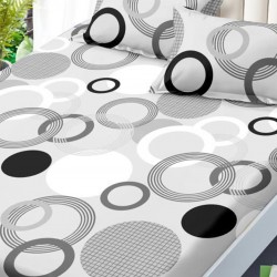 Husa de pat cu elastic + 2 fete perna Husa de pat cu elastic + 2 fete perna