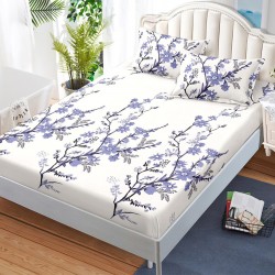 Husa de pat cu elastic + 2 fete perna