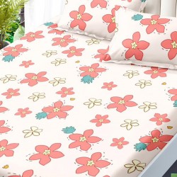 Husa de pat cu elastic + 2 fete perna Husa de pat cu elastic + 2 fete perna