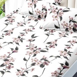 Husa de pat cu elastic + 2 fete perna Husa de pat cu elastic + 2 fete perna