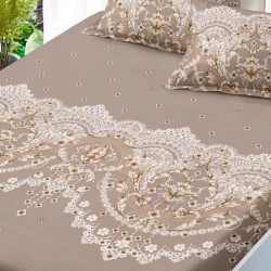 Husa de pat cu elastic + 2 fete perna Husa de pat cu elastic + 2 fete perna