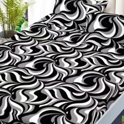 Husa de pat cu elastic + 2 fete perna Adella Husa de pat cu elastic + 2 fete perna Adella