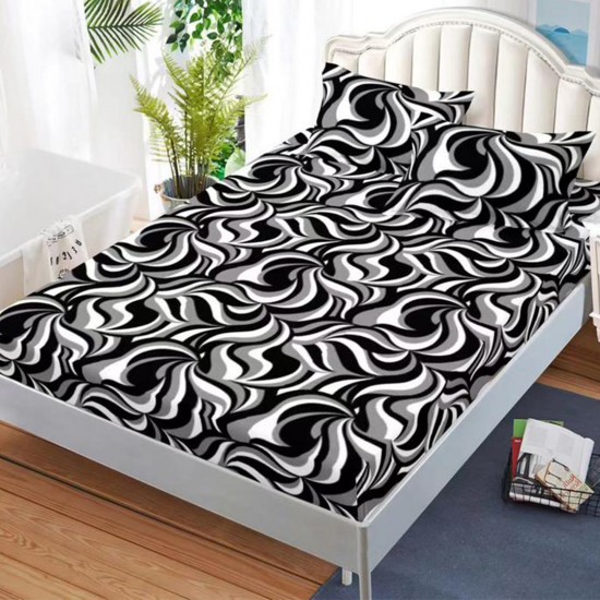 Husa de pat cu elastic + 2 fete perna Adella Husa de pat cu elastic + 2 fete perna Adella