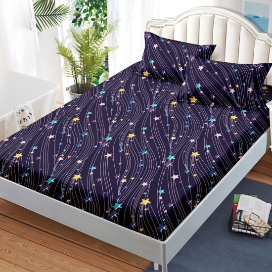 Husa de pat cu elastic + 2 fete perna Carina