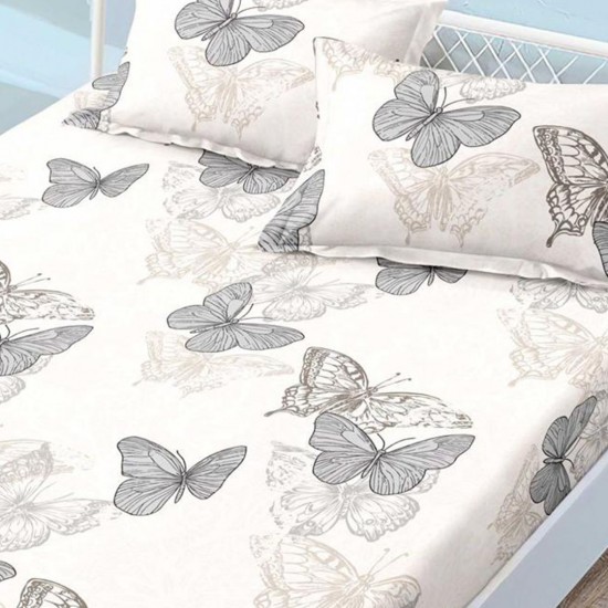 Husa de pat cu elastic + 2 fete perna Selina