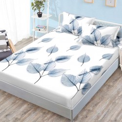 Husa de pat cu elastic + 2 fete perna Leonie