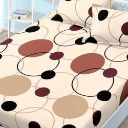 Husa de pat cu elastic + 2 fete perna Circle Husa de pat cu elastic + 2 fete perna Circle