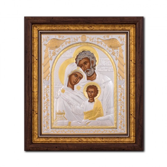 Icoana argintata - Sfanta Familie 24x26 cm