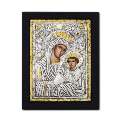 Icoana argintata - Maica Domnului Imparateasa - Anagheni 19x26 cm