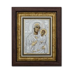 Icoana argintata - Maica Domnului Giatrisa - Vindecatoarea 27x32 cm