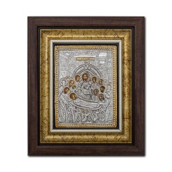 Icoana argintata - Adormirea Maicii Domnului 27x32 cm