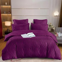 Lenjerie de pat bumbac brodat 6 piese