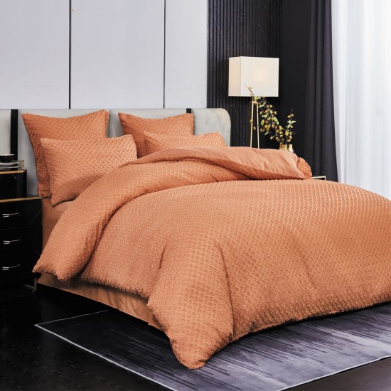 Lenjerie de pat bumbac brodat 6 piese