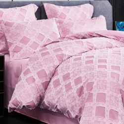 Lenjerie de pat bumbac brodat 6 piese